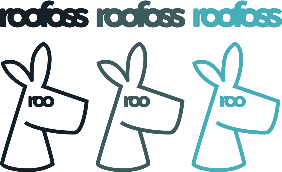 logo and wordmark of roofoss